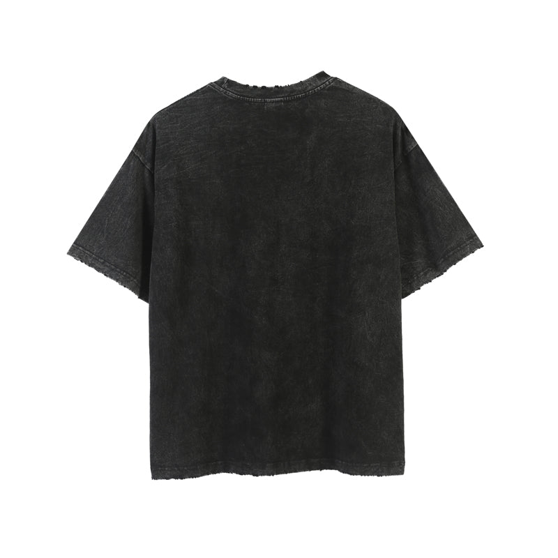 Vintage Oversized Hip-Hop Band Print Men’s T-Shirt
