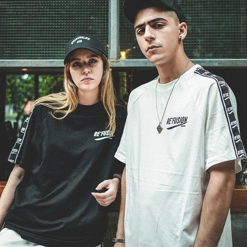 Hip Hop Streetwear Loose Fit Short Sleeve T-Shirt