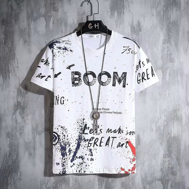 Men's Summer Short Sleeve Oversized T-Shirt 2023