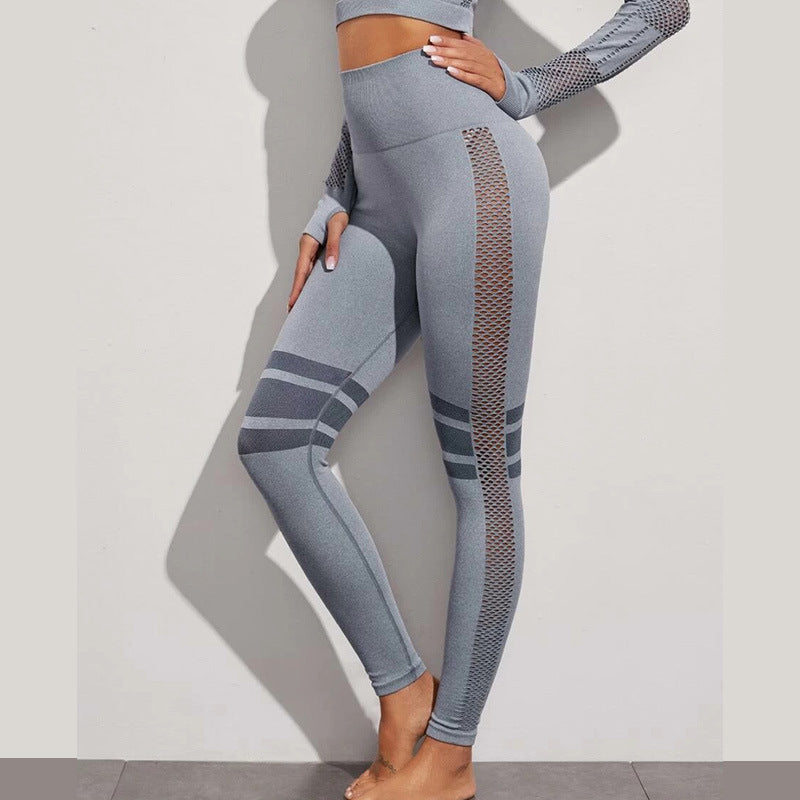 Hollow Mesh Breathable Yoga Leggings
