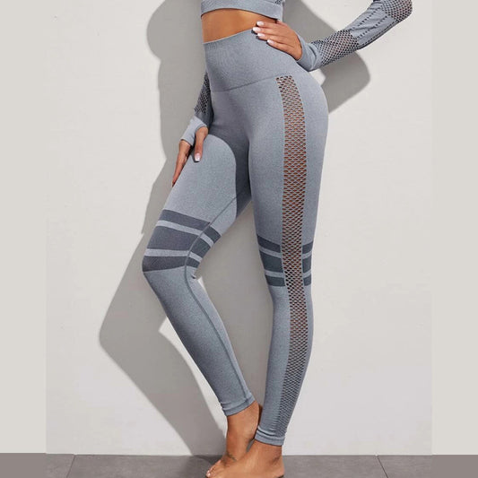 Hollow Mesh Breathable Yoga Leggings