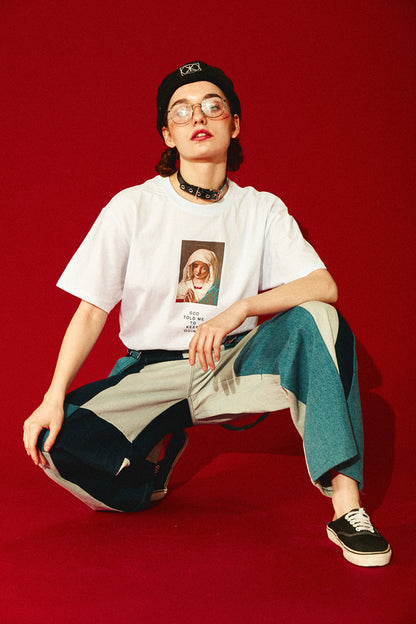 Mona Lisa & Renaissance Art Oversized Streetwear Graphic Tee