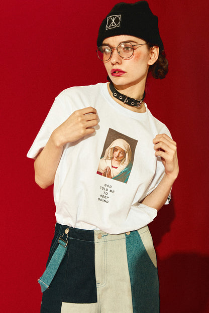 Mona Lisa & Renaissance Art Oversized Streetwear Graphic Tee