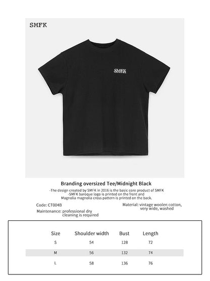 SMFK Women's Oversized Cotton Short Sleeve T-Shirt