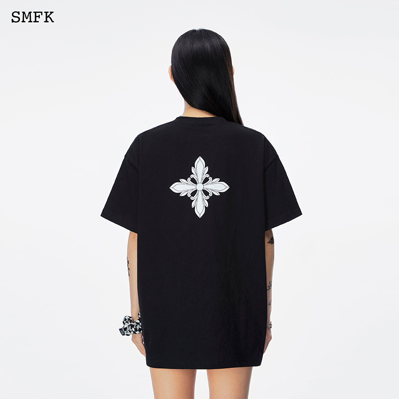 SMFK Women's Oversized Cotton Short Sleeve T-Shirt