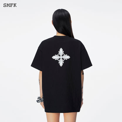 SMFK Women's Oversized Cotton Short Sleeve T-Shirt