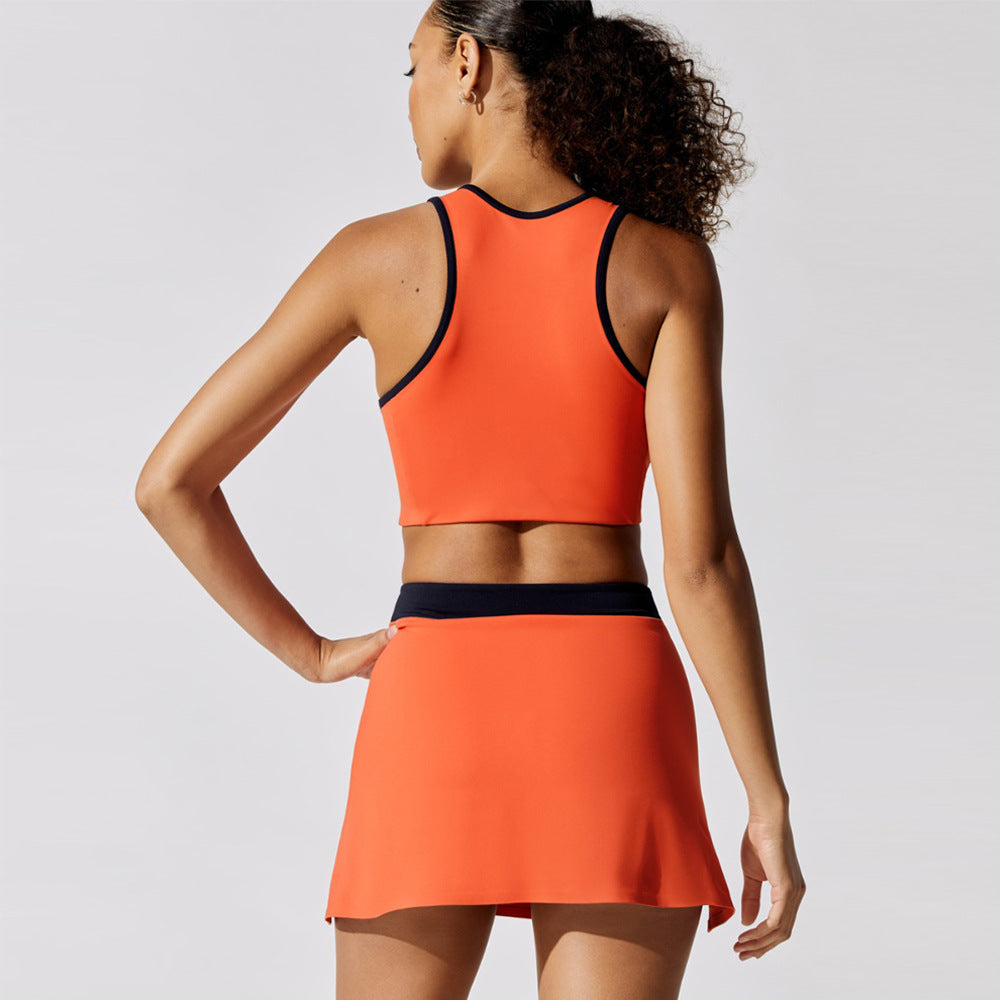 Orange Binding Sport Bra