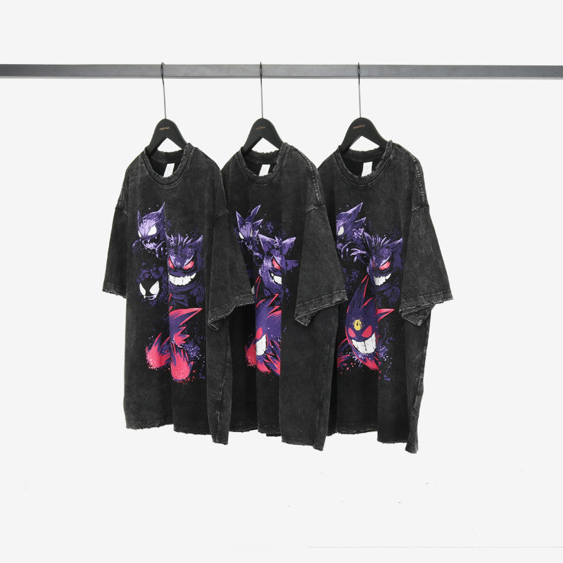 Vintage Oversized Hip-Hop Band Print Men’s T-Shirt