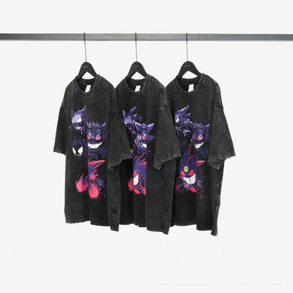 Vintage Oversized Hip-Hop Band Print Men’s T-Shirt