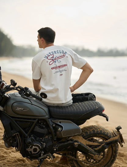 Heavyweight Oversized "Motorclub" Graphic Tee