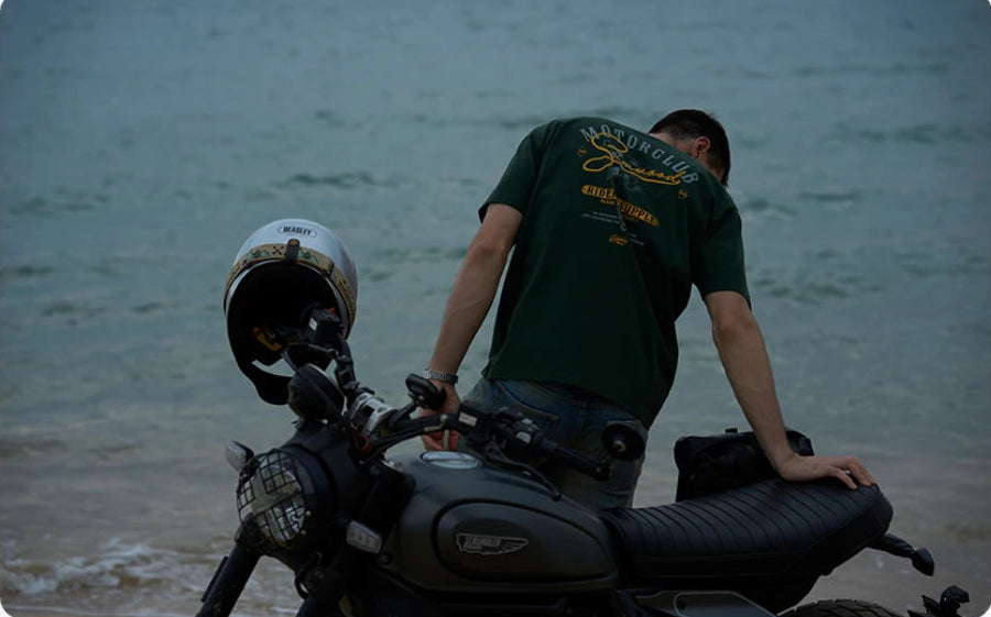 Heavyweight Oversized "Motorclub" Graphic Tee