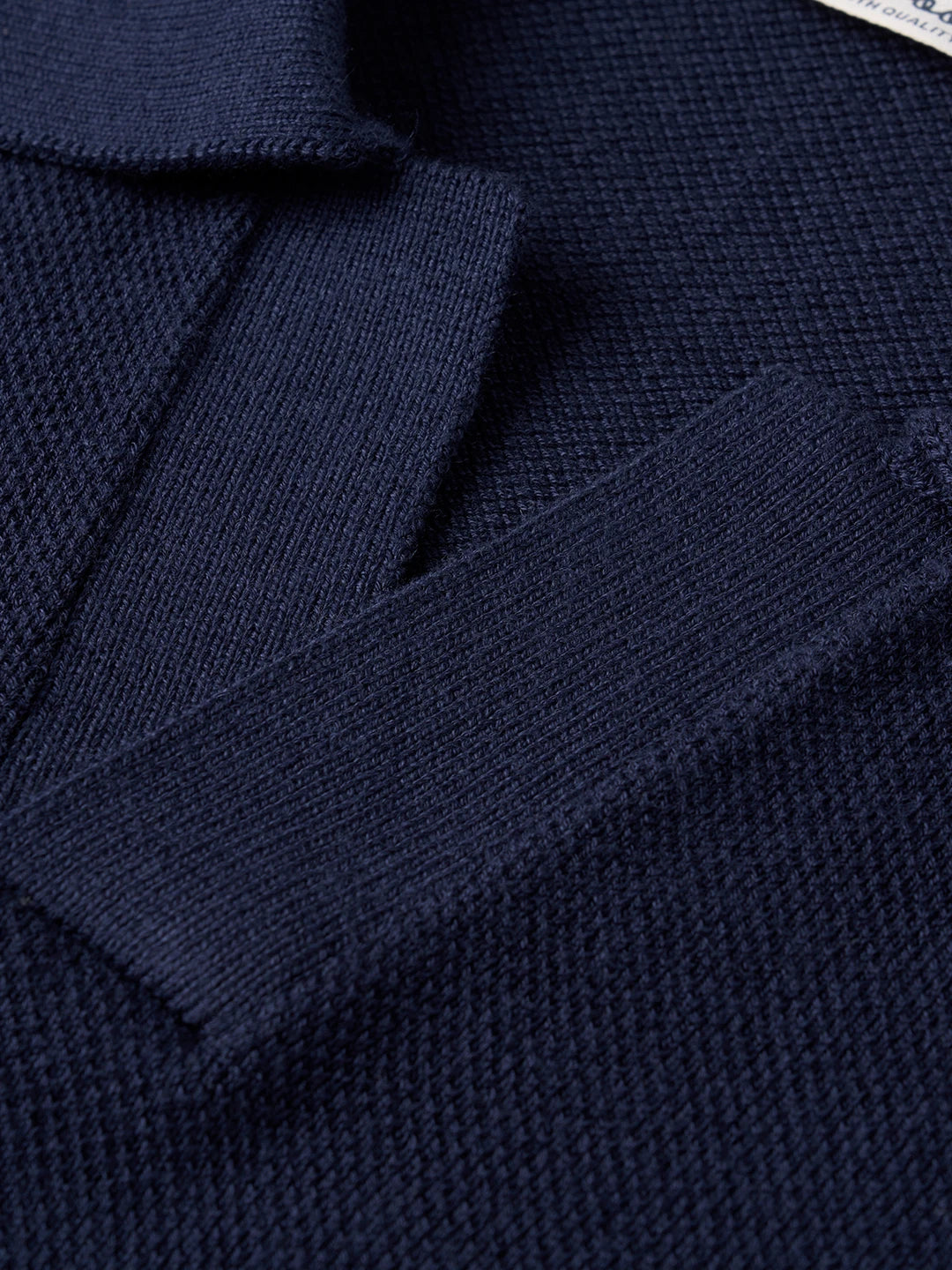 Fine Knit Summer Polo Shirt