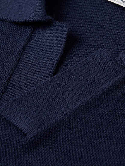 Fine Knit Summer Polo Shirt