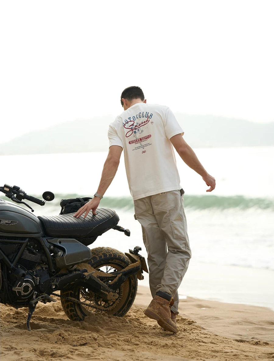 Heavyweight Oversized "Motorclub" Graphic Tee