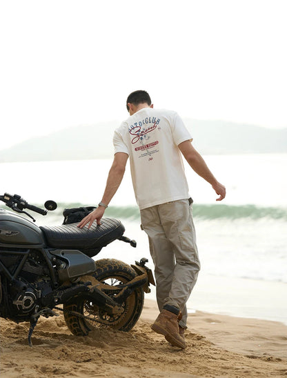 Heavyweight Oversized "Motorclub" Graphic Tee