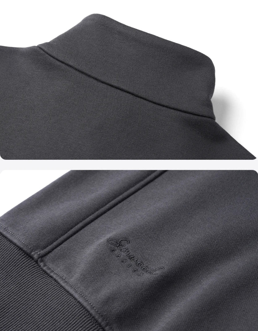 Heavyweight Stand Collar Half-Zip Pullover