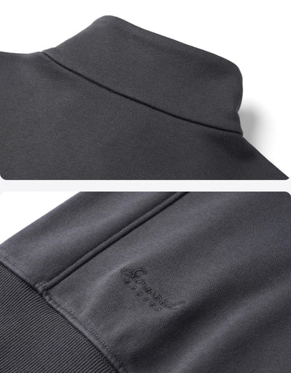 Heavyweight Stand Collar Half-Zip Pullover