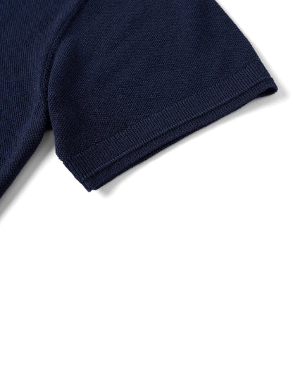 Fine Knit Summer Polo Shirt