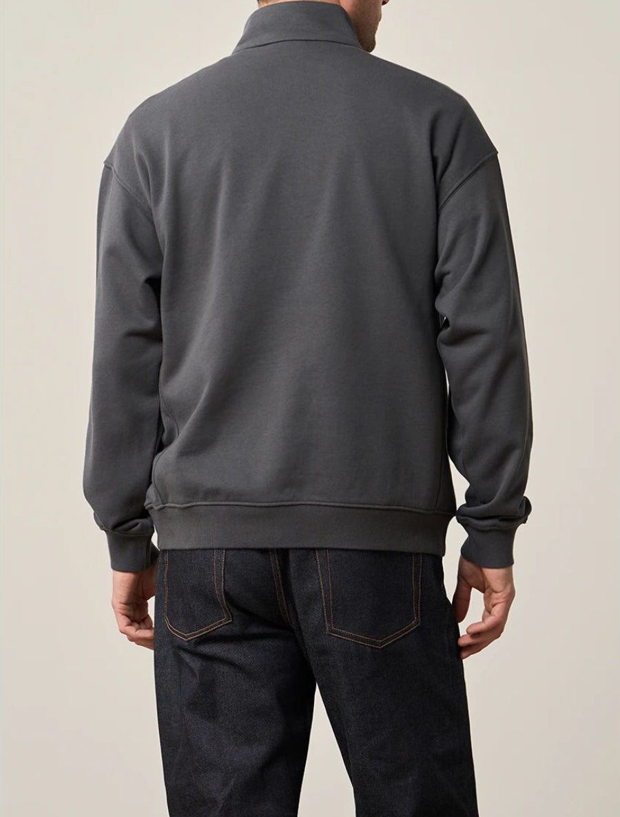 Heavyweight Stand Collar Half-Zip Pullover