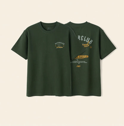 Heavyweight Oversized "Motorclub" Graphic Tee