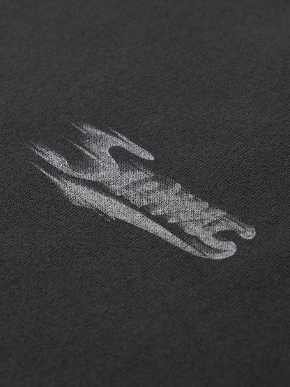 Vintage Washed Motorclub Letter Print Tee