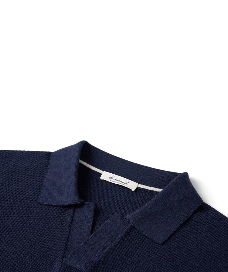 Fine Knit Summer Polo Shirt