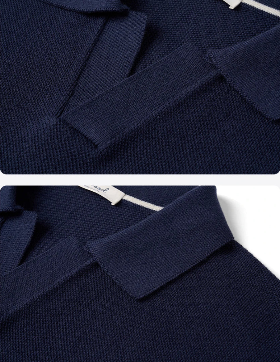 Fine Knit Summer Polo Shirt