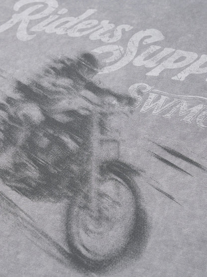 Vintage Washed Motorcycle Graphic Tee