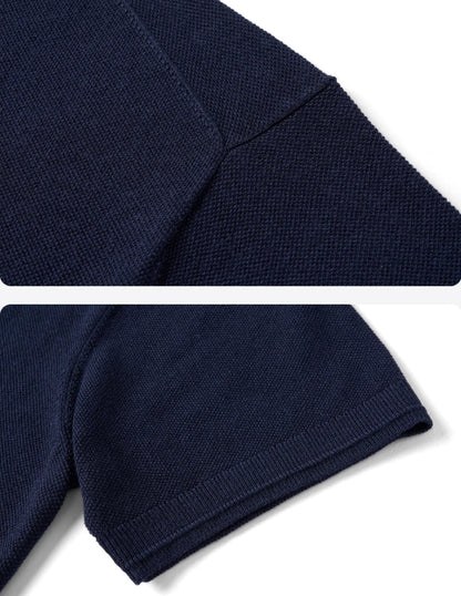 Fine Knit Summer Polo Shirt