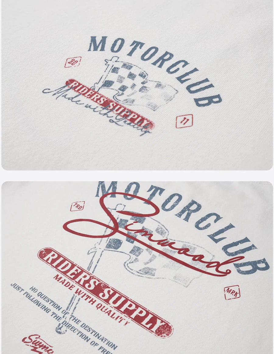 Heavyweight Oversized "Motorclub" Graphic Tee