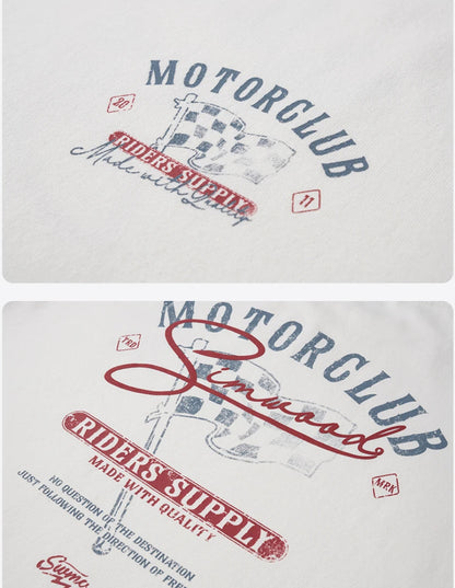 Heavyweight Oversized "Motorclub" Graphic Tee