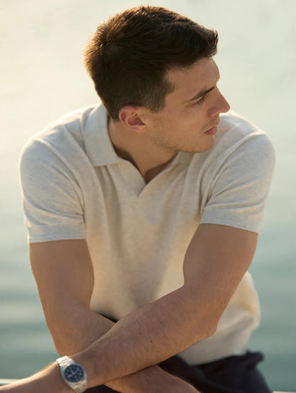 Fine Knit Summer Polo Shirt