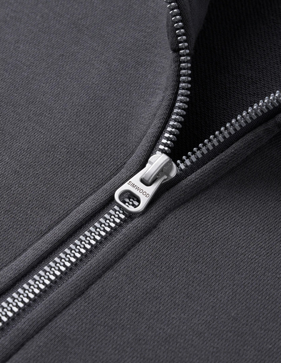 Heavyweight Stand Collar Half-Zip Pullover