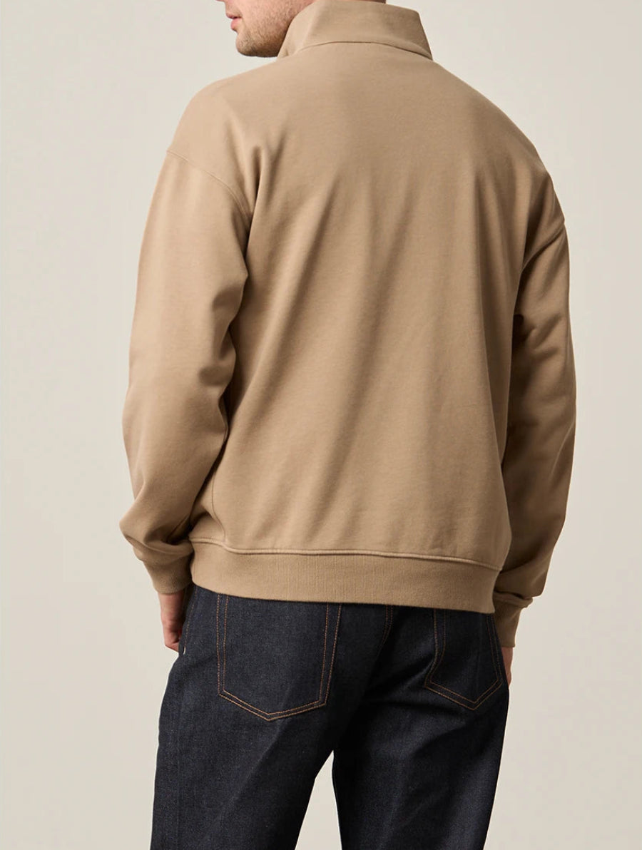 Heavyweight Stand Collar Half-Zip Pullover