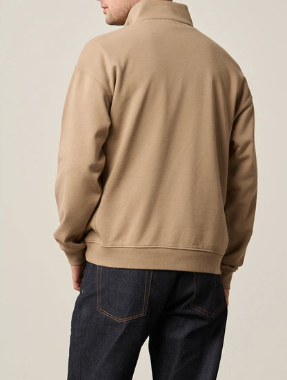 Heavyweight Stand Collar Half-Zip Pullover