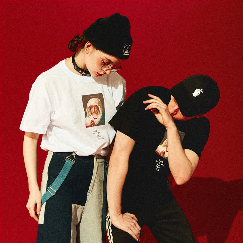 Mona Lisa & Renaissance Art Oversized Streetwear Graphic Tee