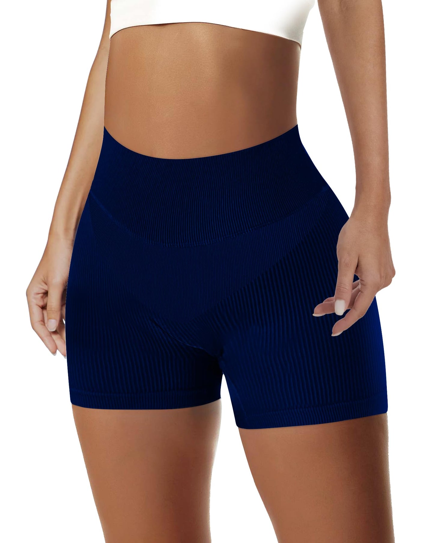 High-Waisted Seamless  Fitness Shorts