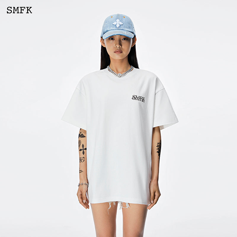 SMFK Women's Oversized Cotton Short Sleeve T-Shirt