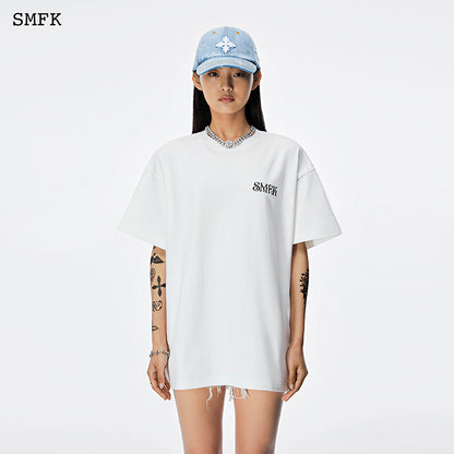 SMFK Women's Oversized Cotton Short Sleeve T-Shirt